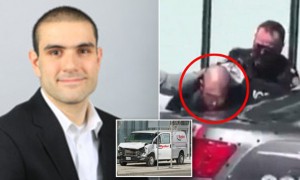 NINE dead and 16 injured after rental van plows into pedestrians including 'a young girl, a parent with a stroller and elderly victims' in Toronto Nine are dead and another 16 were injured after a rental van hit pedestrians in Toronto on Monday Alek Minassian, 25, was identified by CBS News sources as the suspect who is now in custody Victims included the elderly, a person with a stroller, and at least one girl appeared to be in critical condition Witnesses say the driver appeared to be deliberately targeting pedestrians Van struck up to ten people on Yonge St. near Finch Ave, Toronto at 1.30pm Driver fled the scene but was stopped and arrested just a few blocks away Nine people are dead and 16 are injured after a white rental van mowed down pedestrians in Toronto on Monday. Witnesses say the van mounted the curb on Yonge St. near Finch Ave, Toronto, at just before 1.30pm on Monday afternoon. The acting Toronto police chief confirmed that nine had been killed and that the suspect was in custody after the tragedy. Alek Minassian, 25, was identified by CBS News sources as the suspect. He would not confirm if the incident was a deliberate attack, but witnesses say the driver seemed to be targeting pedestrians. 'This person was intentionally doing this, he was killing everybody,' a witness at the scene, who only gave his name as Ali, said. 'He kept going, he kept going. People were getting hit, one after another.' He added that many of the victims had been elderly while he saw a stroller fly into the air. Sunnybrook Health Sciences Centre confirmed it has received seven patients from the scene in its Trauma Centre. Scroll down for video +20 An injured pedestrian is transferred to a gurney by first responders after a van hit at least eight people in Toronto A white van has mowed down at least eight pedestrians in Canada , police say. Pictured, first responders treat some of the injured at the scene +20 A white van has mowed down at least eight pedestrians in Canada , police say. Pictured, first responders treat some of the injured at the scene A police officer stands next to a victim of an incident where a van struck multiple people at a major intersection in Toronto's northern suburbs +20 A police officer stands next to a victim of an incident where a van struck multiple people at a major intersection in Toronto's northern suburbs +20 A body lies covered on the sidewalk in Toronto after the van mounted a sidewalk crashing into a number of pedestrians on Monday +20 A body lies covered on the sidewalk in Toronto after the van mounted a sidewalk crashing into a number of pedestrians on Monday Police inspect a van suspected of being involved in a collision injuring at least eight people at Yonge St. and Finch Ave +20 Police inspect a van suspected of being involved in a collision injuring at least eight people at Yonge St. and Finch Ave The van fled the scene after striking the pedestrians. Cops were able to stop the driver a few blocks away +20 The van fled the scene after striking the pedestrians. Cops were able to stop the driver a few blocks away Video playing bottom right... Loaded: 0%Progress: 0%0:00 Pause Unmute Current Time 0:00 / Duration Time 0:52 Fullscreen ExpandClose The rental van fled the scene after striking the pedestrians. Cops were able to stop the driver a few blocks away. Footage from the scene showed the suspect, named as Minassian by local news, pointing what appeared to be a gun at police before he was ordered to drop, and was arrested. He was taken into custody a few yards from a large white Ryder van which has serious damage to the front of the vehicle. Another man, who appeared to have damage to his car, has also been arrested on Yonge St. although it's unclear if he's tied to the initial incident. Witnesses were shocked by the bloody scene in front of them. 'It was just so many bodies,' said Carol Roberts, who said she saw 'a lot of people lying lifeless on the ground.' A reporter at the scene described a gory scene of bodies strewn 'all over Yonge St.'