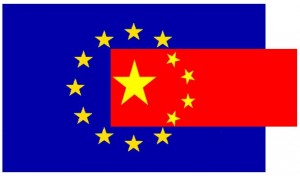 China EU flag