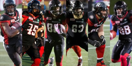 Romond Deloatch : Ottawa Redblacks makes the catch during their mini camp at TD Place in Ottawa,