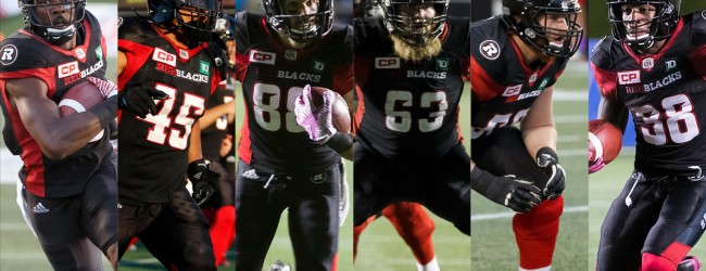 Romond Deloatch : Ottawa Redblacks makes the catch during their mini camp at TD Place in Ottawa,