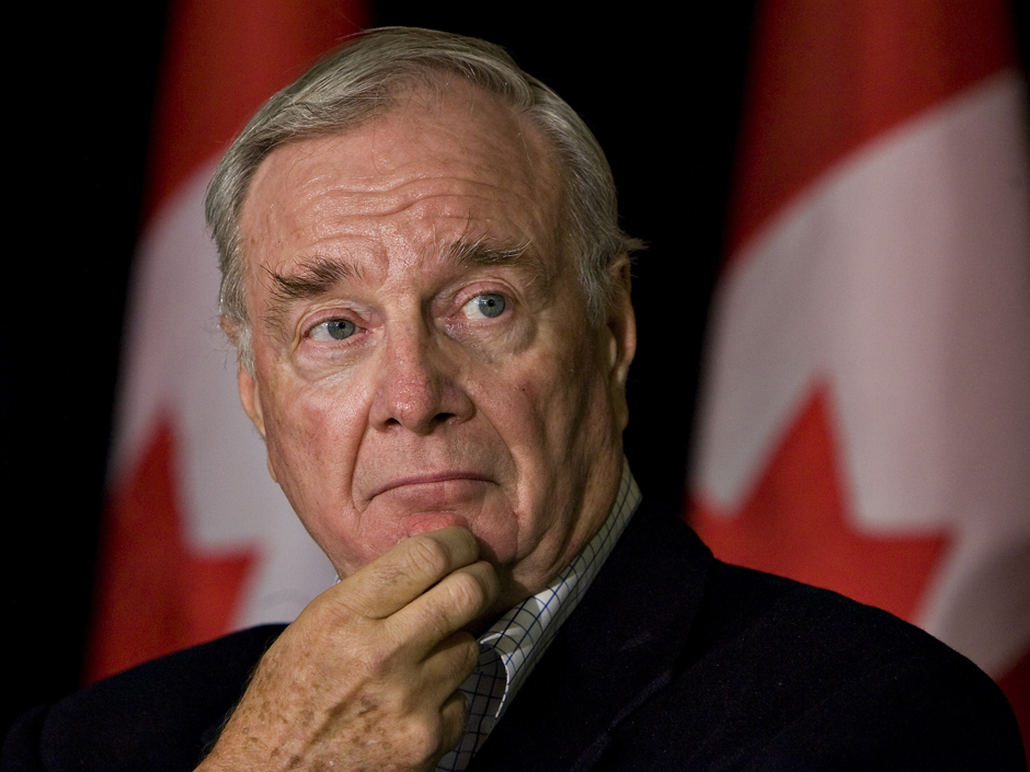 Former Prime Minister Paul Martin during a media availability at the Santa Maria Goretti Community Centre in Edmonton, Alta., on Saturday, April 16 2011. AMBER BRACKEN/EDMONTON SUN/ QMI AGENCY